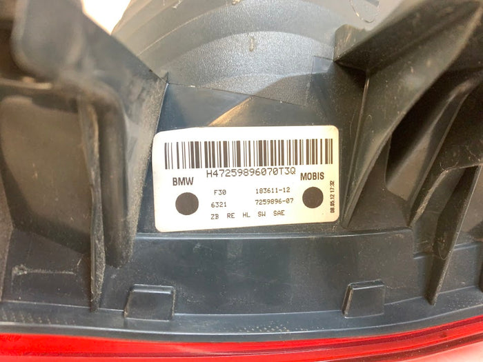 BMW F30 3 Series Pre-LCI Right/Passenger Side Outer Tail Light 63217259896