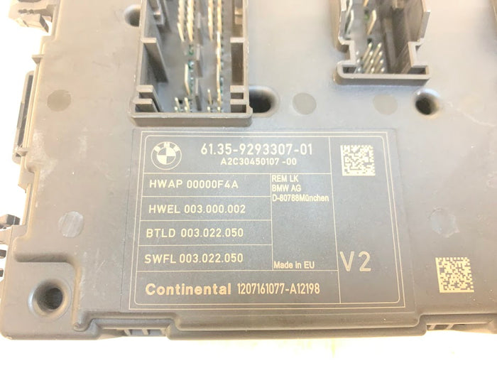 BMW F30 F31 F32 F33 F34 F36 3 & 4 Series Rear Electronic Body Control Module/REM 9293307