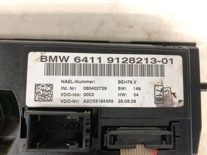 BMW E90 E91 E92 E93 3 Series Climate Control/HVAC Panel W/Heated Seat Buttons 9128213