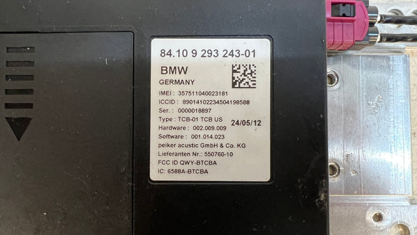 BMW F10 TELEMATICS CONTROL MODULE 9293243