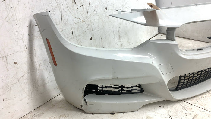 BMW F30 F31 3 Series M Sport Front Bumper Alpine White 3 (300) *DAMAGED*