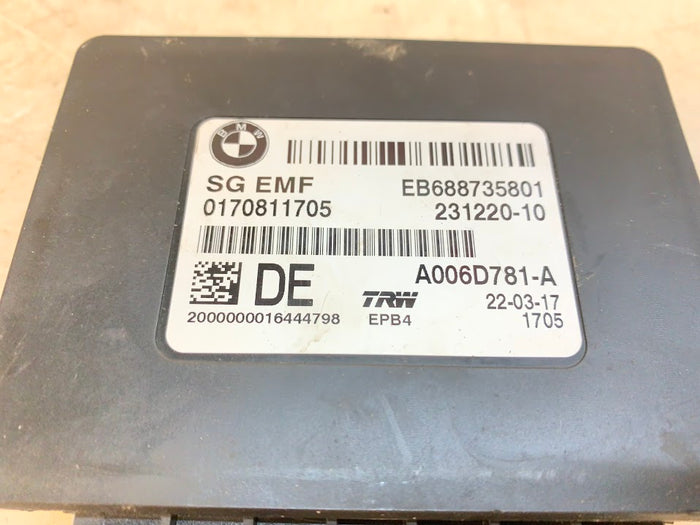 BMW F10 5 Series Parking Brake Control Module/EMF 6887358
