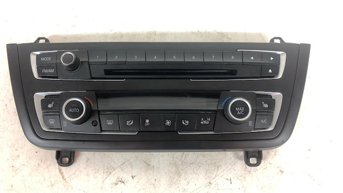 BMW F30 F31 F34 3 Series HVAC Control/Radio Buttons W/Trim 9226784
