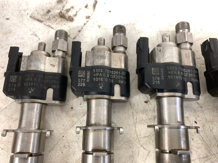 BMW E90 E92 E93 335i 335xi N54 High Pressure Fuel Injectors Index 7 & 9 (Set Of 6) 7585261