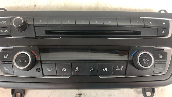 BMW F30 F31 F34 3 Series HVAC Control/Radio Buttons W/Trim 9226784