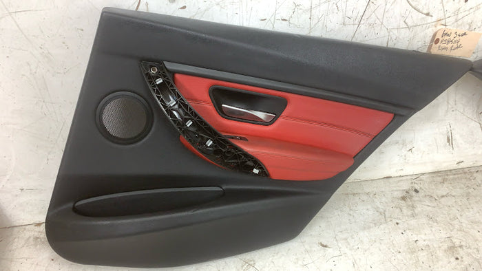 BMW F30 F31 3 Series Coral Red Interior Door Panel/Card Set *NOTE*