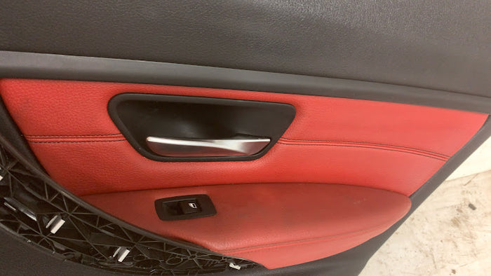 BMW F30 F31 3 Series Coral Red Interior Door Panel/Card Set *NOTE*