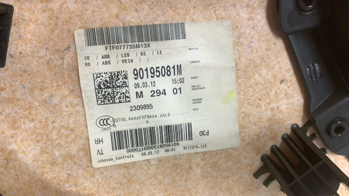 BMW F30 F31 3 Series Coral Red Interior Door Panel/Card Set *NOTE*