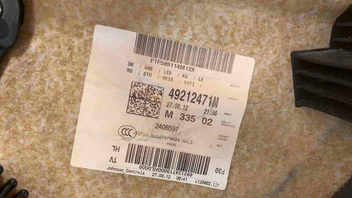 BMW F30 F31 3 Series Coral Red Interior Door Panel/Card Set *NOTE*