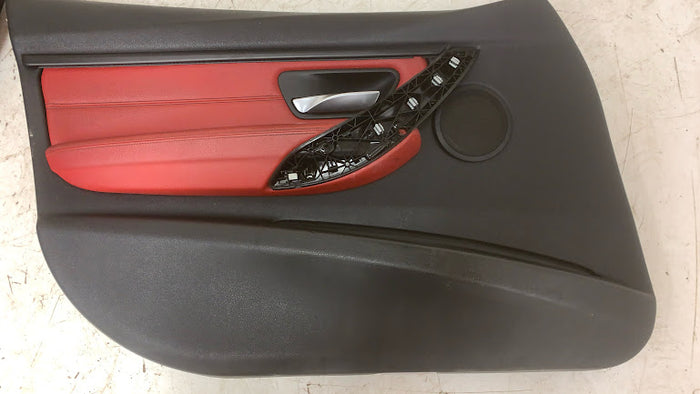 BMW F30 F31 3 Series Coral Red Interior Door Panel/Card Set *NOTE*