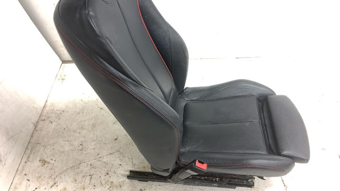 BMW F30 F31 3 Series Black Leather Front Sport Seats W/Red Accents