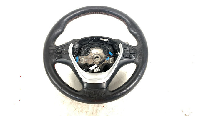 BMW F30 F31 F32 F33 335XI Sport Steering Wheel W/ Paddles Red Stitching 32306863343