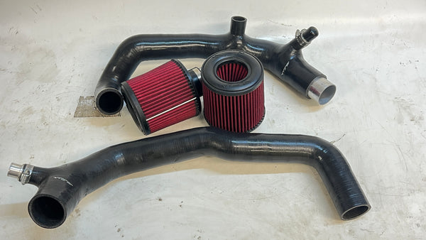 BMW E9X E8X 335i 335xi 135i N54 VRSF 2 Inch High Flow Silicone Intake Inlets & Filters 10901052