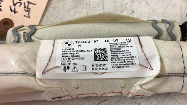 BMW F30 3 Series Driver Side/Left Curtain Airbag 7239373