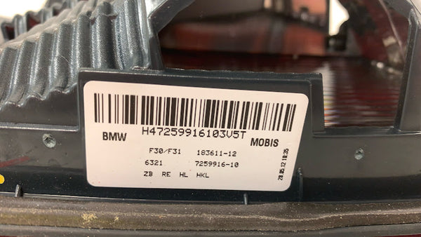 BMW F30 F31 3 Series/F80 M3 Pre-LCI Right/Passenger Side Inner Trunk Tail Light 7259916