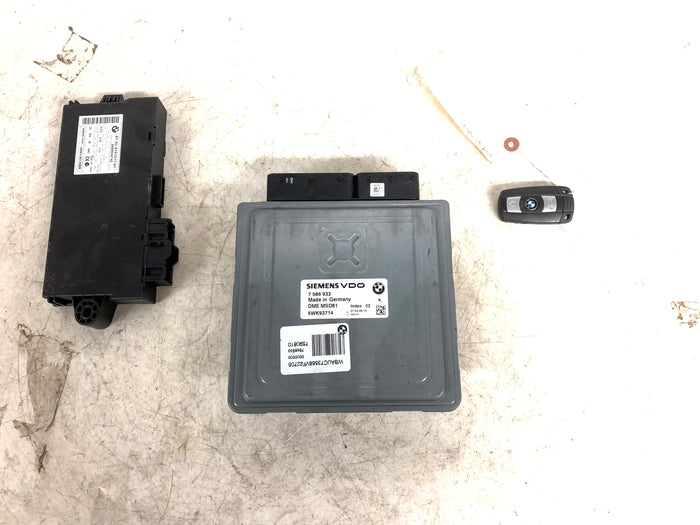 BMW E82 E88 135i N54 MSD81 DME/ECU W/CAS3 Module & Key Fob Set 7586933/9147217