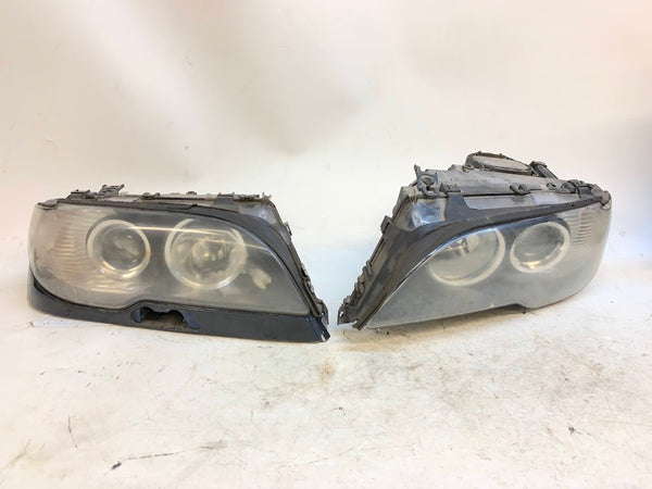 BMW E46 Facelift Coupe Convertible Headlight Set Xenon *Damaged*