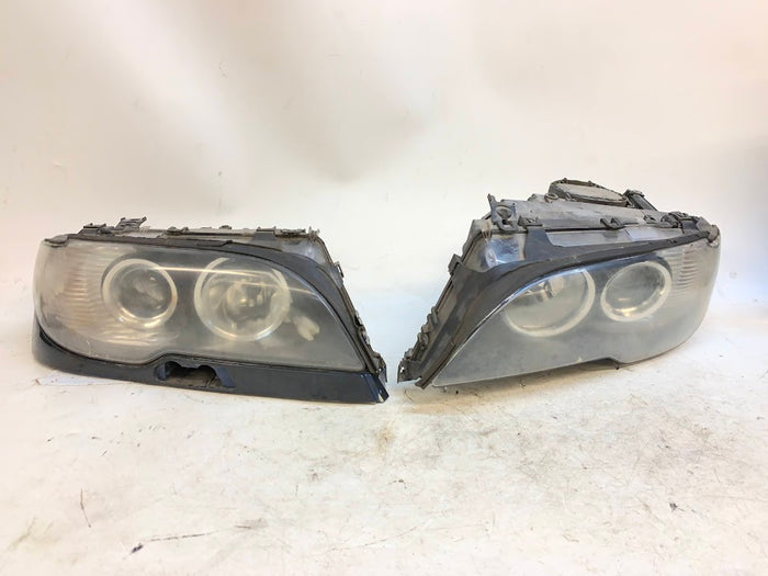 BMW E46 Facelift Coupe Convertible Headlight Set Xenon *Damaged*