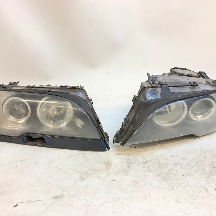 BMW E46 Facelift Coupe Convertible Headlight Set Xenon *Damaged*