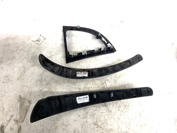 BMW E82 E88 135i 128i Gray Poplar Wood Grain Trim Set 9121716/9140361/9140362