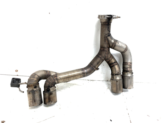 BMW E82 E88 135i N54 Custom Quad Exhaust Muffler Delete Tail Pipe