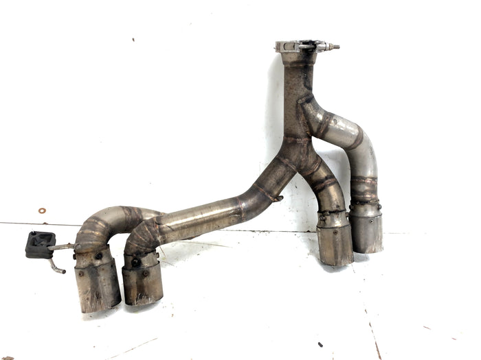 BMW E82 E88 135i N54 Custom Quad Exhaust Muffler Delete Tail Pipe