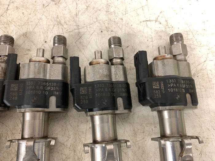 BMW E82 E88 135i E90 E92 335i N54 Fuel Injector Index 6 & 9 Set of 6 7565138