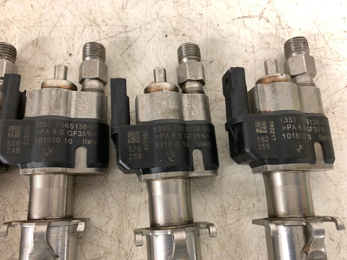 BMW E82 E88 135i E90 E92 335i N54 Fuel Injector Index 6 & 9 Set of 6 7565138