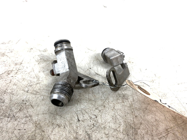 BMW E82 E88 E90 E92 135i 335i Single Turbo Conversion Oil Drain Block Off AN Fitting