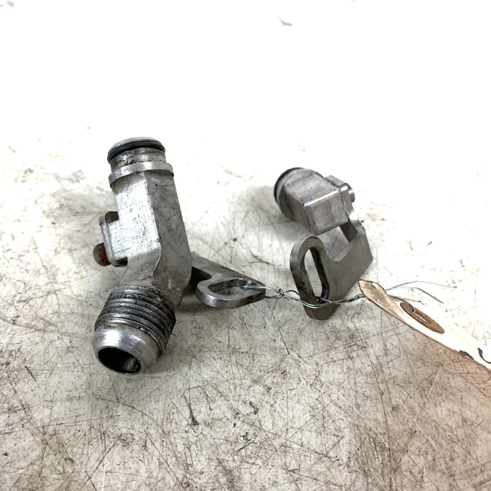 BMW E82 E88 E90 E92 135i 335i Single Turbo Conversion Oil Drain Block Off AN Fitting