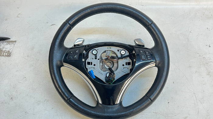 BMW E90 E91 E92 E93 3 Series Heated Leather Sport Steering Wheel W/Paddle Shift *DAMAGED*