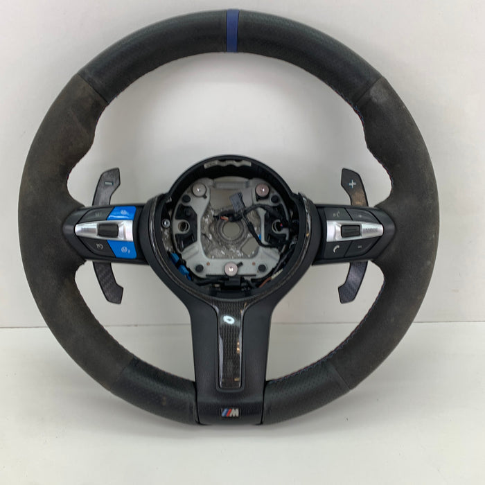 BMW F30 F31 F32 F33 F34 F36 3 & 4 Series M Sport Alcantara Steering Wheel Heated & Paddles 7848638