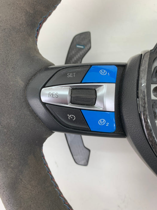 BMW F30 F31 F32 F33 F34 F36 3 & 4 Series M Sport Alcantara Steering Wheel Heated & Paddles 7848638