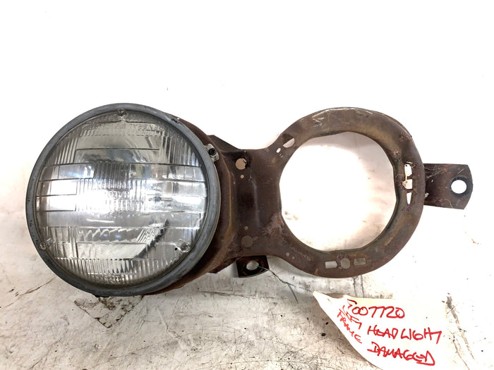 BMW E21 320i 323i 318i Left/Driver Side Sealed Beam Headlight W/Frame *DAMAGED*