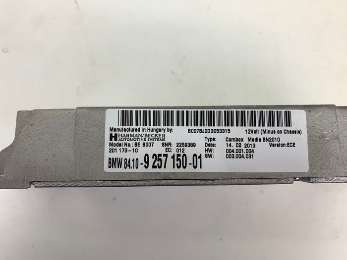 BMW F30 F31 F32 F34 F36 3 & 4 Series Bluetooth Combox Media/Telematics Control Module 9257150