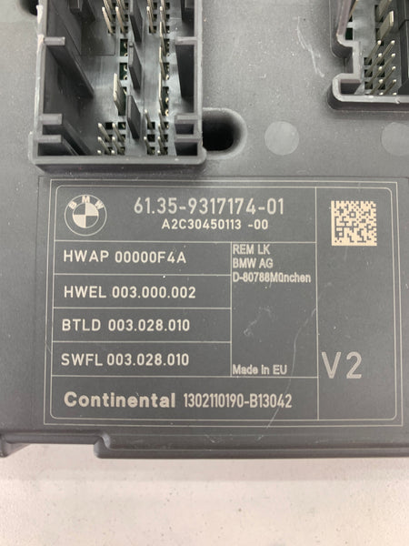BMW F30 F31 F32 F33 F34 F36 Rear Trunk Body Control Module/BCM 9317174
