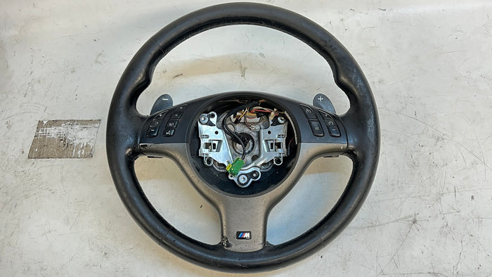 BMW E46 M3 SMG Transmission Steering Wheel W/Paddles 2282222