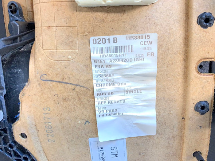 Ford Focus RS Door Card Panels Blue Stitching Set G1EY-A27407-AAW