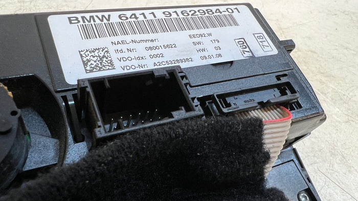 BMW E90 E91 E92 E93 3 Series HVAC Climate Control Panel/Heated Seat/Hill Descent Buttons 9162984
