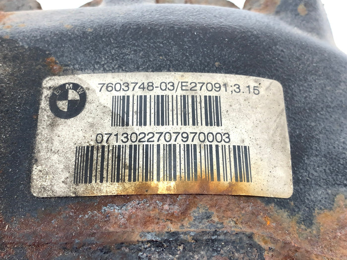 BMW F30 F31 F32 F33 F34 F36 3 & 4 Series Automatic Transmission Rear Differential 3.15 7603748