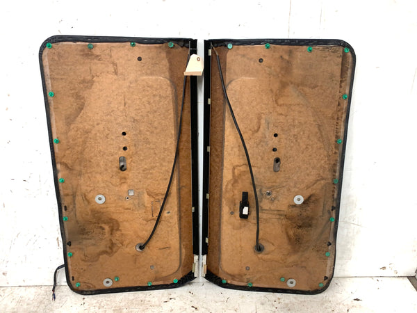 BMW E21 320i Front Door Panel Black Leather Set Left Right 51411886176