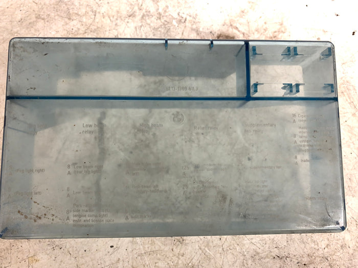 BMW E21 320i 323i 318i Engine Bay Fuse Box Cover Lid *DAMAGED*