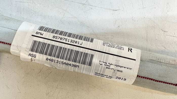 BMW E46 M3 330ci 328ci 325ci 323ci Coupe Right/Passenger Side Roof Curtain Airbag 72127495450