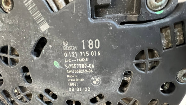 BMW E9X/E82/E88/E60/E61 N54 180A Alternator 12317558220