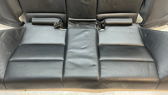 BMW E46 M3 Coupe Nappa Black Schwarz Leather Split Folding Rear Seats Complete Set