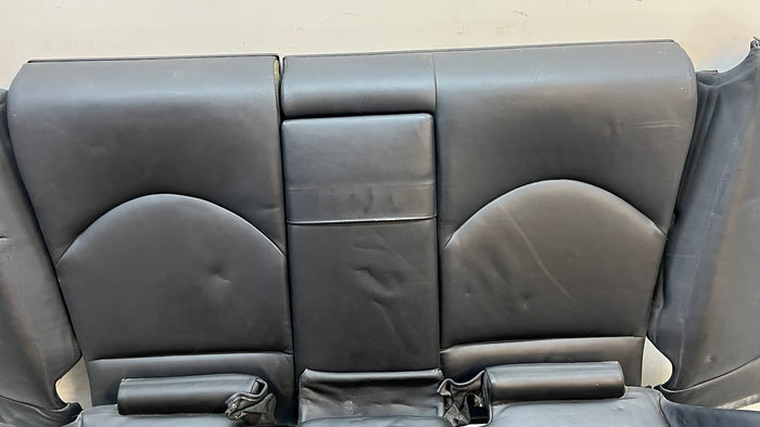 BMW E46 M3 Coupe Nappa Black Schwarz Leather Split Folding Rear Seats Complete Set