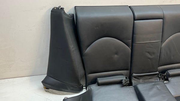 BMW E46 M3 Coupe Nappa Black Schwarz Leather Split Folding Rear Seats Complete Set