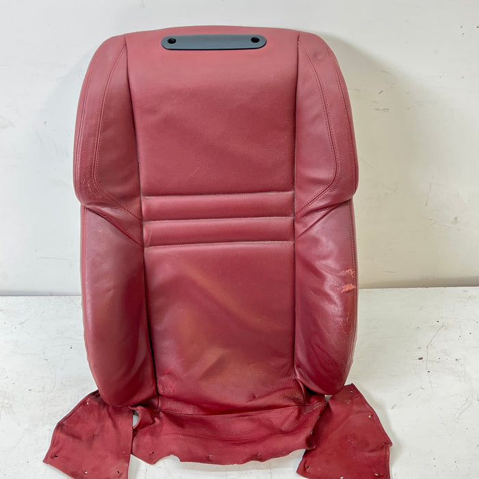 BMW E60 M5 Front Left/Right Seat Back Cushion Indianapolis Red Merino Leather (X3A7) *DAMAGED*