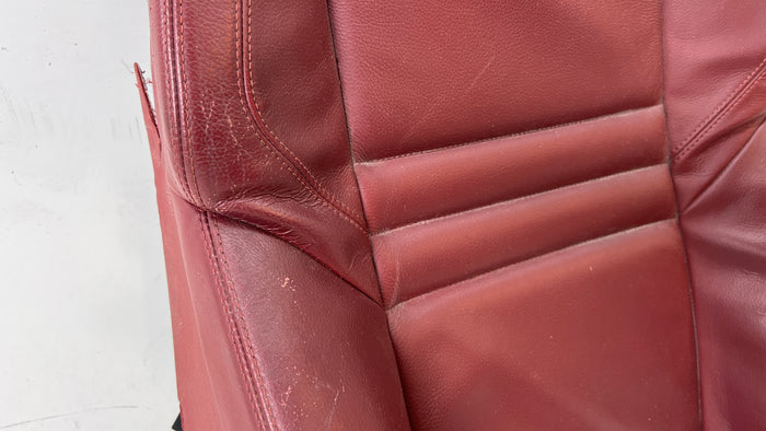 BMW E60 M5 Front Left/Right Seat Back Cushion Indianapolis Red Merino Leather (X3A7) *DAMAGED*