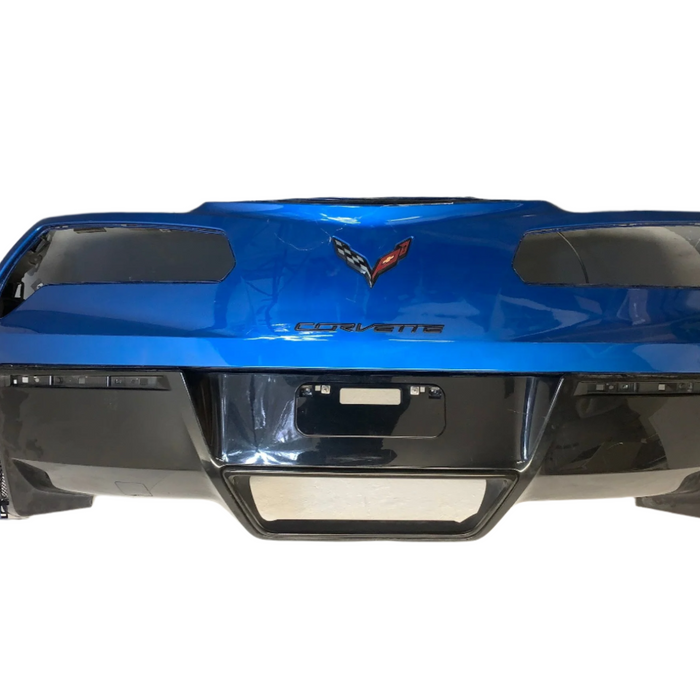 Chevrolet C7 Corvette Stingray Rear Bumper Cover Laguna Blue Tintcoat (G7H) 23452911